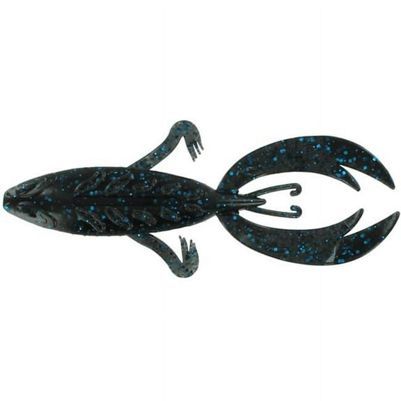 Big Bite Baits 4 in. Rojas Fighting Frog, Black & Blue Flake