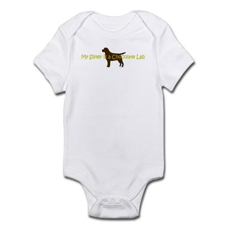 

CafePress - My Sister Is A Chocolate Lab Infant Bodysuit - Baby Light Bodysuit