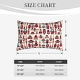 thumbnail image 4 of Picia Rocket Pattern Pattern Plush Pillow Case – Soft and Cozy Cushion Cover, Hypoallergenic Throw Pillow Case for Home Decor-20"x30", 4 of 6