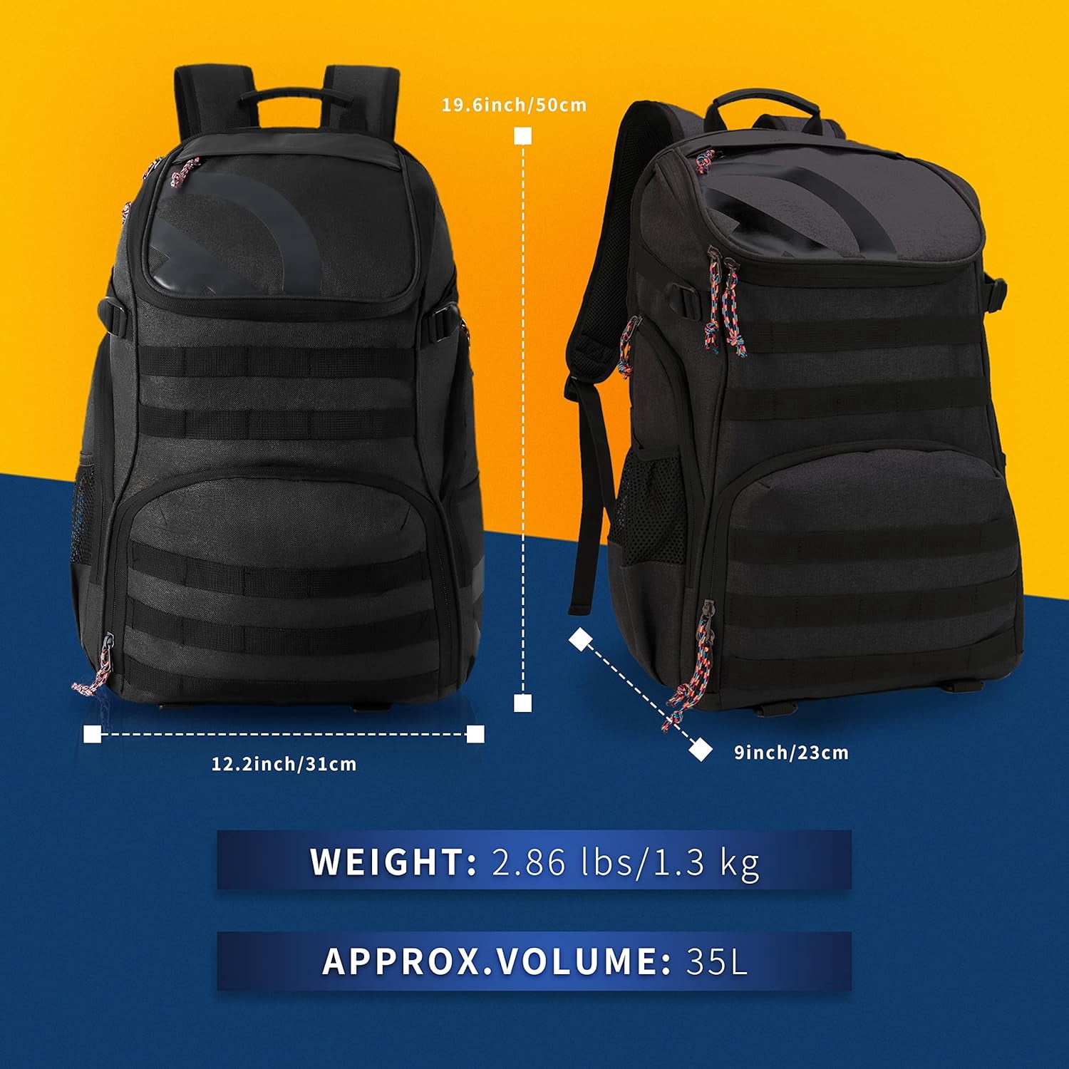 TRAILKICKER 35L Soccer Backpack with Attachable Shoe Bag and Ball Compartment, Sports Backpack for Basketball, Gym, Football & Volleyball, Charcoal Gray