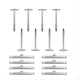 thumbnail image 5 of Tall T-Bar Valve Cover Hold Down Kit For SB Chevy Chrome SBC, 5 of 5