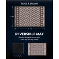 thumbnail image 2 of Outdoor Rug x RV Camping Mat Outdoor CarpetPatio Camper Backyard Rug with Led Strip Light Reversible Geometric Picnic Deck Balcony Foldable Rugs &, 2 of 6