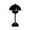 Black, variant on YaoZQ 1-Pack Small Mushroom Table Lamp. A Cordless & Rechargeable Flowerpot Desk Lamp. A Modern, Minimalist Bedside & Nightstand Lamp. A Dimmable & Portable Accent Lamp