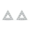 thumbnail image 2 of 1/4 CTW Real Diamond Stud Earrings set in 925 Sterling Silver, 2 of 5