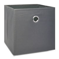 Deals on 4-Pack Mainstays Collapsible Fabric Cube Storage Bins