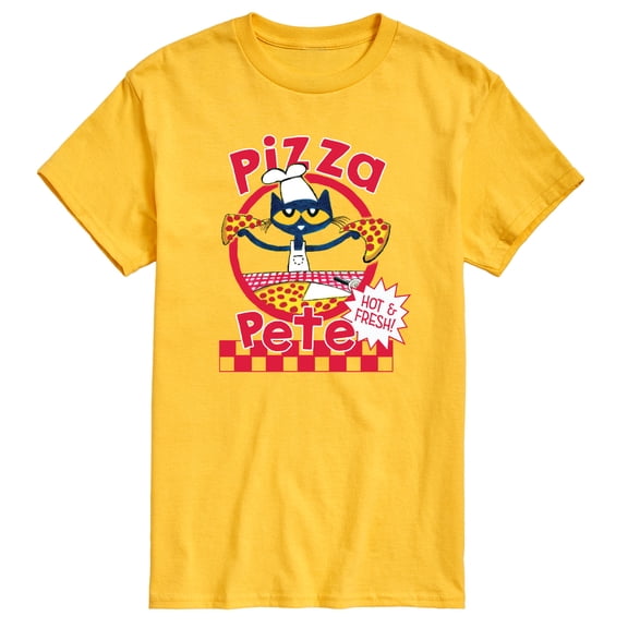Pete The Cat - Papa Petes Pizza - Men's Short Sleeve Graphic T-Shirt