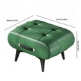 thumbnail image 2 of SHegdu Small Foot Stool Wooden Legs Wooden Office Footrest with Padded Seat Hidden Step Stool with Handle for Extra Seating in Living Room Entryway (Green), 2 of 8