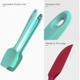 thumbnail image 5 of U-Taste 600°F High Heat Resistant Silicone Spatula Set of 4, BPA-Free Food Grade Kitchen Cooking Baking Mixing One Piece Seamless Flexible Rubber Scraper for Nonstick Cookware (Multicolor), 5 of 10
