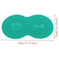 thumbnail image 2 of Tapis en Forme de Patte de Chat Ensemble de Table Bol pour Chat Alimentation Nourriture Tapis PVC 30*40cm, 2 of 5
