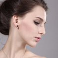 thumbnail image 3 of Gem Stone King 14K Yellow Gold Brown Smoky Quartz Earrings for Women Men (3.60 Cttw, Round Checkerboard 8MM), 3 of 3