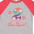 thumbnail image 4 of Inktastic 2nd Birthday Retro Flowers 2 Year Old Girl Girls Toddler T-Shirt, 4 of 5