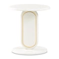 thumbnail image 2 of Sassani Accent Table - Pearl White/Gold, 2 of 8