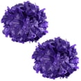 thumbnail image 1 of Plastic Cheer Pom Poms Cheerleading Cheerleader Gear 2 pieces one pair poms(Purple), 1 of 2