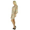 thumbnail image 3 of Bimba Women Cotton Printed custom Short Robe Getting Ready Bridesmaid Robes Coverup, 3 of 5