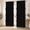 Black-52"W x 84"L (Pack of 2), variant on Orange 52"W x 84"L (Pack of 2) 3-Row Ruffle Blackout Thermal Window Curtains