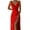 Red, variant on Patlollav Womens Dresses Sleeveless Solid V Neck Ladies Camies Zipper Vest Long Dress