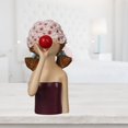 thumbnail image 3 of Preciosa estatua de de burbujas, coleccionables, dormitorio en hogar, habitación de , estantería, decoración de escritorio, adorno ar Borgoña 1 Macarena Figura niña burbuja, 3 of 8