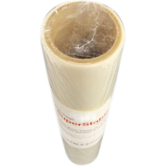 Wash-Away Water Soluble Stabilizer 19 Inch x 10 Yard Roll. SuperStable Embroidery Stabilizer & Topping