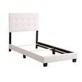 thumbnail image 5 of Glory Furniture Caldwell Faux Leather Panel Twin Bed in White, 5 of 8