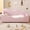 Pink, variant on Euroco Upholstery Toddler Floor Bed with Storage Bags and Guardrails, Beige
