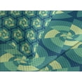 thumbnail image 4 of Ambesonne Abstract Quilted Bedspread Set 3 Pcs, Retro Triangles, King Size, Blue Teal Pale Green, 4 of 5