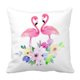 thumbnail image 1 of Funda De Almohada ABPHQTO Pareja Flamencos Rosados y Ramo De Flores 40x40 cm, 1 of 1