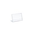 thumbnail image 1 of Azar Displays 112725 6" W x 5" H Horizontal L-Shaped Sign Holder-10pk, 1 of 1