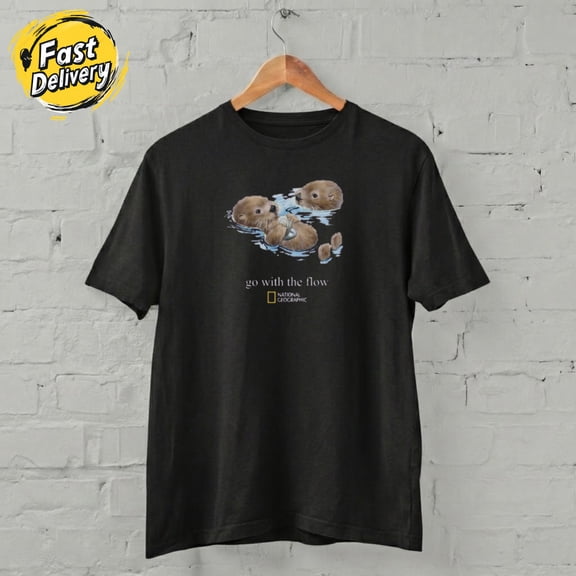 US SELLER - National Geographic Go With The Flow Graphic Unisex T-Shirt S-5XL