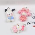thumbnail image 4 of Sanrio-Colgante de resina de Anime para niños, Pochaccos brillantes con hebilla de cremallera, accesorios de bricolaje, regalo de juguete, 4 of 5