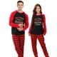 thumbnail image 3 of Conjunto de pijamas navideños para parejas, ropa de dormir negra, todo lo que quiero para Navidad, es tú, para adultos, 3 of 4