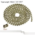 thumbnail image 2 of Uxcell 39.4" Long 0.12" Diameter  Beaded Link with Connectors Pull Chain Extension Iron Bronze 1pack, 2 of 5