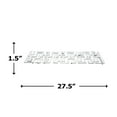thumbnail image 5 of Bergamo Art 28" Decorative Handmade Aluminum Modern Tray in White, 5 of 5
