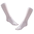 thumbnail image 4 of 2x algodón sandalia tobillo dividido 2 dedos calcetines japoneses Tabi calcetí Blanco, 4 of 9