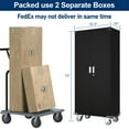 thumbnail image 6 of Aobabo 72 Inch Rolling Locking Storage Cabinet w/ Adjustable Shelves, Black, 6 of 7