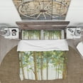 thumbnail image 3 of Designart 'Green Forest Study' Farmhouse Duvet Cover Set, 3 of 4