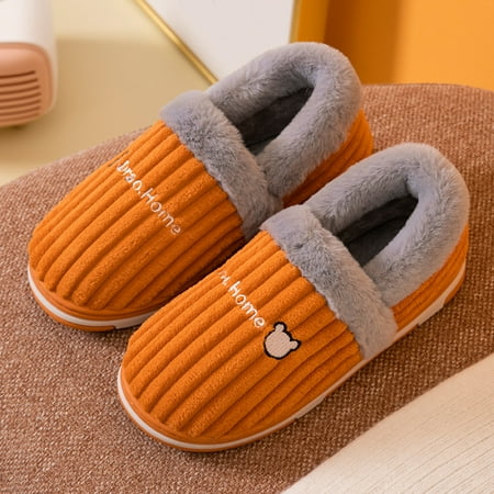 

Women Men Couples Warm Slippers New Fashion Winter Soft Plush Home Slipper Non Slip Bedroom Slides Indoor Comfort Furry Shoes