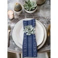 thumbnail image 2 of Navy Blue Striped Cloth Napkins Set of 8 Reusable Dinner Napkins, Modern Abstract Art Geometric Stripes Cocktail Napkin Washable Table Napkins for Wedding/Holiday Party/Baby Shower 20"x20", 2 of 7