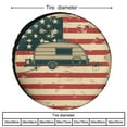 thumbnail image 2 of Housse de Pneu de Rechange Robuste 15 Pouces Drapeau Américain Vintage avec Protège-Roues de Roulotte Housses de Pneus Housses de Roues Résistantes aux Intempéries Camping Cadeaux de Roulotte pour Roulotte de Voyage Campeur Camion VUS Roulotte, 2 of 8