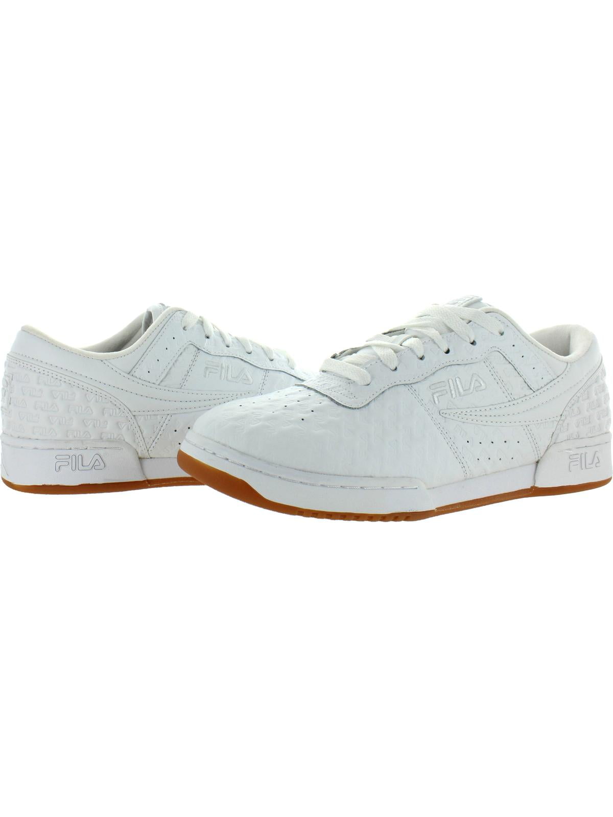 Vruchtbaar Kenmerkend Toepassing Fila Mens Original Fitness Small Logos Leather Sneakers White 9.5 Medium  (D) - Walmart.com