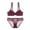 Wine Red, variant on Women Lace Lingerie Bra and Panty Set Two Piece Underwire Push Up Bra and Panty Sets