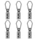 thumbnail image 1 of unbranded 6Ud Hebillas Redondas De Metal Duraderas Para Y Equipos De Camping Plata, 1 of 8