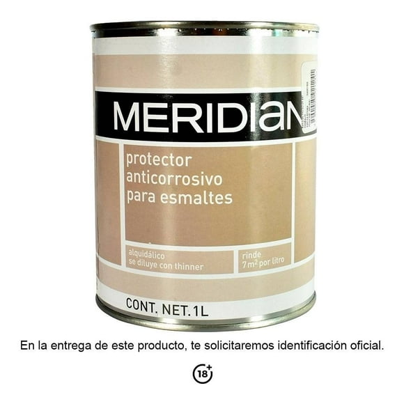 Protector Anticorrosivo Meridian para Esmaltes 1 Litro