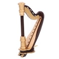 thumbnail image 4 of MasteelfCA Modèle de Harpe Miniature Mini Modèle d'Instrument en Bois avec Boîte de Rangement, 4 of 7
