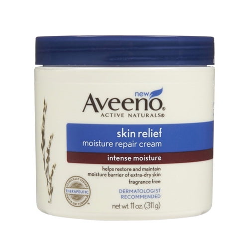 Aveeno Active Naturals Skin Relief Moisture Repair Cream, Fragrance Free - 11 Oz, 2 Pack