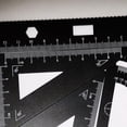 thumbnail image 3 of HUGFEGWE 4PCS Metal Protractor Triangle Ruler Set Right Angle Triangle Ruler Maths Geometry Tool for Architects Engineers Artists Students Office School Supplies CA919-112726, 3 of 9