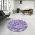 thumbnail image 4 of Ahgly Company Machine Washable Indoor Rectangle Transitional Bright Lilac Purple Area Rugs, 2' x 4', 4 of 7