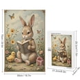 thumbnail image 2 of Cute Rabbit Reading The Holy Bible 1000 Piece Jigsaw Puzzle for Adults,Rabbit Puzzle - Unique Shape Animal Wood Puzzle, Fun Challenging Wooden Jigsaw Puzzles Gifts, 2 of 8