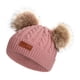 thumbnail image 4 of Gorro de punto para bebé, gorro de lana de invierno para bebé, gorro de ganchillo para niño pequeño rosado, 4 of 5
