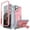 Pink, variant on FITO For iPhone 11 Pro Max Case, Phone Case with Screen Protector and Kickstand (Black)