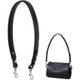thumbnail image 6 of Purse Strap 28.5inch PU Leather Replacement Shoulder Strap 1.4inch Wide Short Bag Strap with Sliver Metal Buckle, 6 of 9